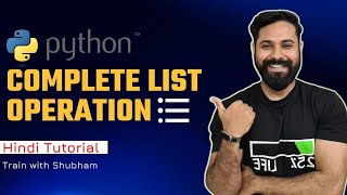 Complete List Operations in Python Data Structures  PythonDSA Ep02 [upl. by Yelloh]