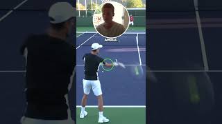 Common Tennis Forehand Contact Mistake [upl. by Sclar]