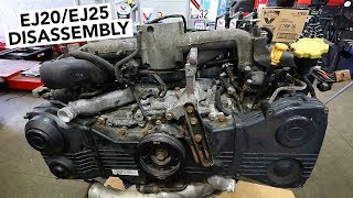 SUBARU Engine Rebuild  EJ20  EJ25 Teardown How To [upl. by Farnham]