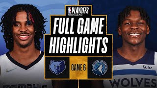 2 GRIZZLIES at 7 TIMBERWOLVES  FULL GAME HIGHLIGHTS  April 29 2022 [upl. by Lizbeth]