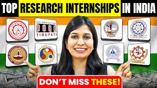 TOP RESEARCH INTERNSHIPS IN INDIA 2024🔥 [upl. by Marcin104]