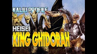 King Ghidorah Heisei  MechaKing Ghidorah｜KAIJU PROFILE 【wikizillaorg】 [upl. by Anastas]