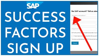 SuccessFactors Signup How to OpenCreate SuccessFactors Account Online 2023 [upl. by Adnirual116]