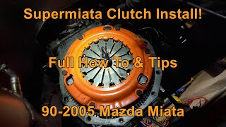 SuperMiata Clutch Install [upl. by Kcirdneh]