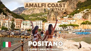 Amalfi Coast Italy  Capri Positano Amalfi Ravello  4k HDR 60fps Walking Tour [upl. by Kahaleel420]