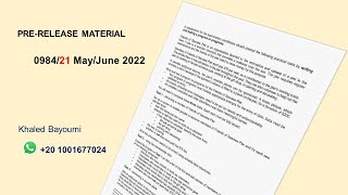 Solution of PreRelease Material 09840478 MayJune 2022  Pseudocode Task 1 [upl. by Howenstein500]