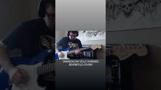 CRIMSON DAY SOLO AVENGED SEVENFOLD COVER avangedsevenfold guitarcover music [upl. by Akeimahs]