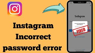 How to fix Instagram Incorrect password please try again later [upl. by Ariane]