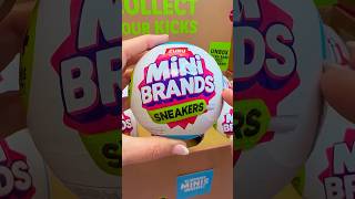 Unboxing Zuru Mini Brands Sneakers 👟🩴 minibrands unboxingtoys sneakerhead ad [upl. by Idur]