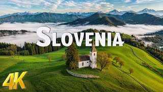 FLYING OVER SLOVENIA 4K UHD  Scenic Relaxation Film with Calming Music [upl. by Leksehcey]