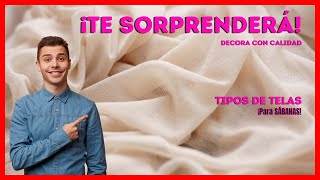 【 Tipos de TELAS para SÁBANAS 】 🥇 Descubre el TOP 7 [upl. by Nosle]