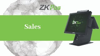 Sales in ZKpos in ZKTeco Restaurant POS Software [upl. by Alejoa538]