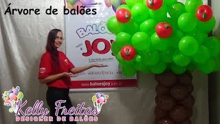 Árvore de balões  Balões Joy [upl. by Lundquist]