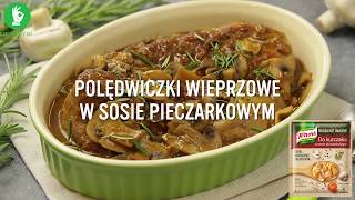 Polędwiczki wieprzowe w sosie pieczarkowym  jak je zrobić  Przepisypl [upl. by Tay]