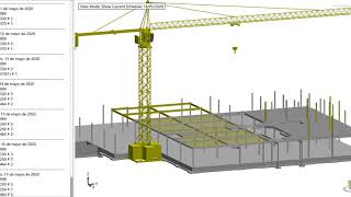 BIM 4D 5D schedule of hospital structure [upl. by Yruoc]