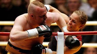 Mixed Boxing TV Man vs Pro Boxer Woman  Stefan Raab vs Regina Halmich II  2007 boxing mixed [upl. by Uzial]