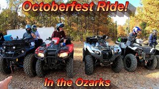 Crazy start to Fall ATV ride in the Ozarks Honda Rubicon joins us [upl. by Mariel386]