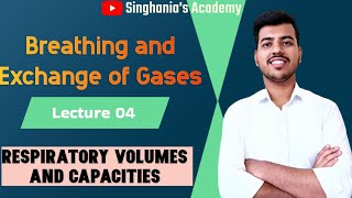 Breathing and Exchange of Gases  Lecture 04 Class 11  Neet Ncert Biology  Gaurav singhania [upl. by Corvin]