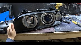 BMW E39 Headlight Projector swap  retrofit Bixenon permaseal [upl. by Nyrret]