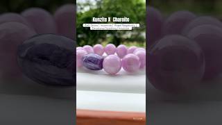 🇲🇾We craft Kunzite X Charoite to ease emotional soothing reducing stress amp ease insomnia healing [upl. by Syck]