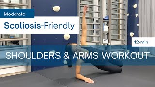 12Min ScoliosisFriendly Shoulders amp Arm Workout MODERATE [upl. by Tut586]