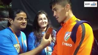 Sunil Chhetris First Reaction to Massive Turnout for the Match on Radio City [upl. by Ynnol]