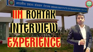 IIM Rohtak Interview Experience IIM Interview  Sushant Singh [upl. by Llehcam]