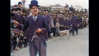 Charlie Chaplin  Kid Auto Races at Venice 1914 Colorized  Slowed  Audio [upl. by Llewoh]