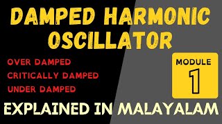 Damped Harmonic Oscillator  Oscillations and Waves  Engineering Physics  Module  1  Target KTU [upl. by Aira671]