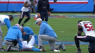 Will Levis Suffers Scary Leg Injury vs Texans [upl. by Dis]