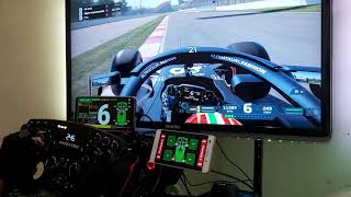 F1 2021  test Fanatec Clubsport Steering Wheel Formula V25  Spain Hotlap [upl. by Ahgem18]