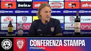 SERIE A ENILIVE  MISTER NICOLA IN CONFERENZA STAMPA  UDINESE  CAGLIARI [upl. by Westbrook]