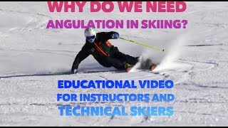 Why do we need angulation in skiing  The how why and when preview [upl. by Oravla284]