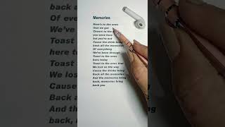 Memories Lyrics maroon 5 song memories short lyricsvideo shortfeed shortvideo [upl. by Kidder36]