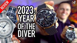 The Coolest New Dive Watches Of 2023 Tudor Pelagos FXD Vulcain Nautical Blancpain X Swatch amp More [upl. by Lleihsad]