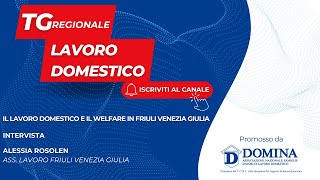 Tg Regionale Lavoro Domestico  Friuli Venezia Giulia [upl. by Notsgnik393]