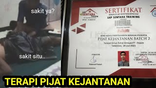 TERAPI PIJAT KEJANTANAN KELUHAN CEDERA LUTUT MENAHUN [upl. by Ave632]