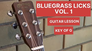 Bluegrass Licks Vol 1 Guitar Lesson [upl. by Toogood]