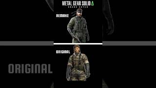 Metal Gear Solid 3 Delta Remake vs Original All Characters Comparison shorts [upl. by Solly]