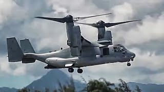 V22 Osprey TiltRotor Aircraft In Action • Compilation [upl. by Ennaj]