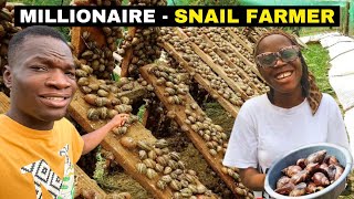 She Built and Own a Profitable Snail Farm in Nigeria [upl. by Nihsfa]