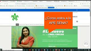 Que es la Agencia Publica de Empleo SENA APE [upl. by Hirai]