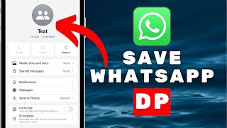 How To Save WhatsApp DP [upl. by Oirottiv]