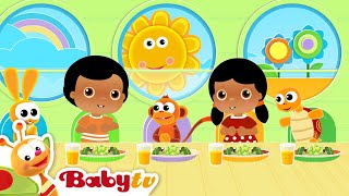 What A Wonderful Day  Lunchtime  Daily Routine  Nursery Rhymes amp Songs for Kids 🎵 BabyTV [upl. by Aerdno]