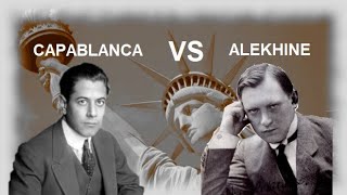 Capablanca vs Alekhine Nueva York 1924 R4 [upl. by Gnues228]