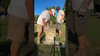 Grave of Loise Hinz 18311869 restoration restoration timelapse graveyard cemetery gravesite [upl. by Nosac12]