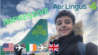 Aer Lingus IMPRESSIVE Economy Class  Full Flight Review  A330 amp A320 [upl. by Nnylg]