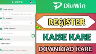 Diu win Kaise Login Register Kare  Diu win app Download Kaise Kare  Diu win App diuwin [upl. by Aguie]