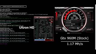 Ethereum Mining  GTX 960M Laptop [upl. by Spragens413]