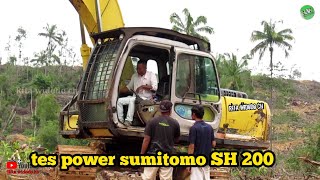 testing excavator sumitomo SH 200 [upl. by Martguerita]